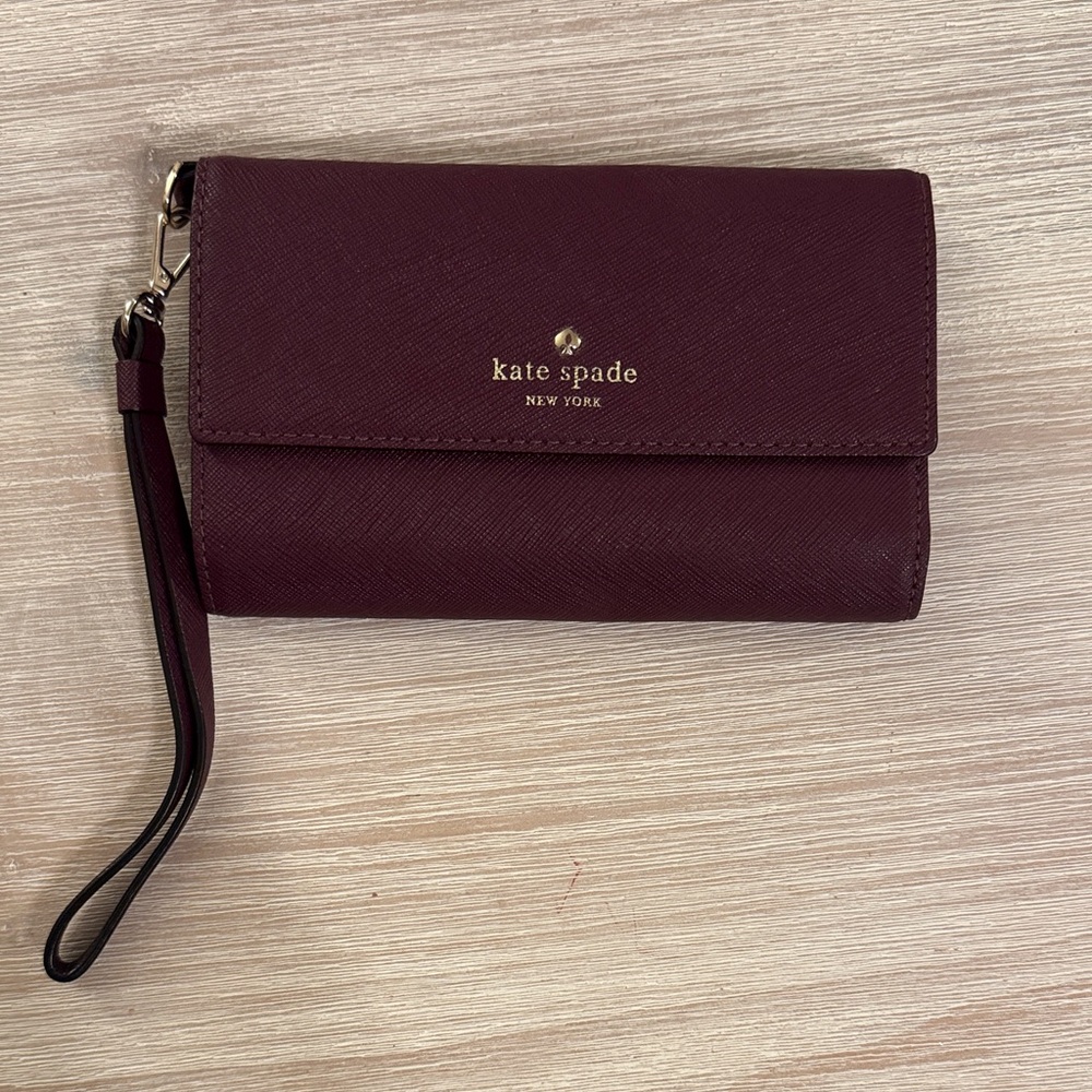 Kate Spade Plum Wristlet Clutch